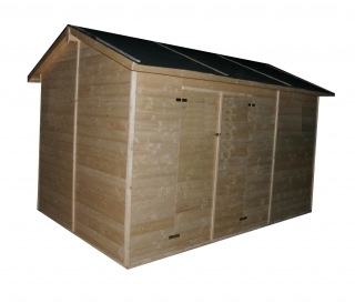 Gartenhaus aus Holz 3,3m x 3,9m, (19mm) CALPE– Gerätehaus