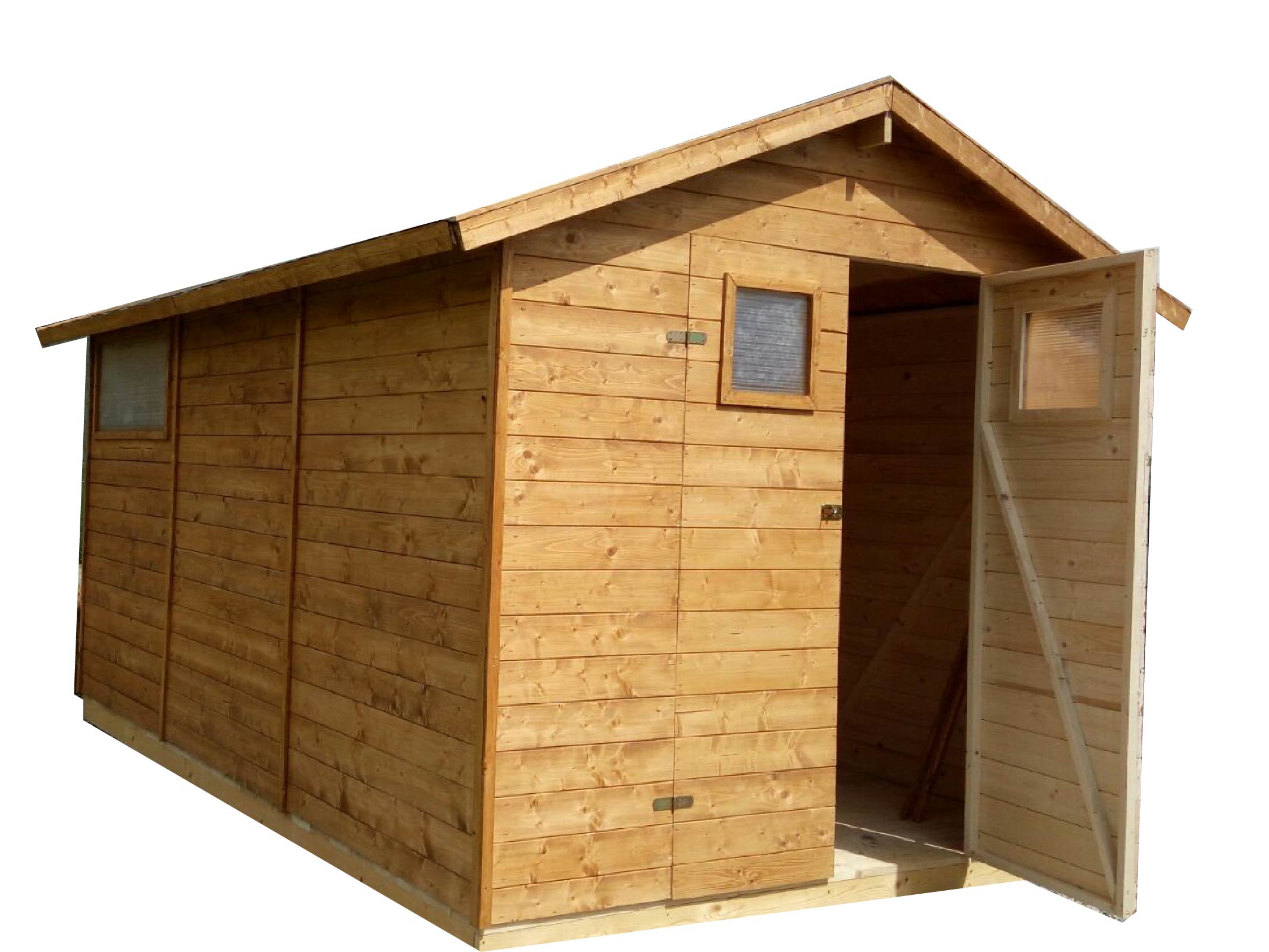 Gartenhaus aus Holz 2,7m x 3,9m, (19mm) mit Fenstern, SEVILLA – Gerätehaus