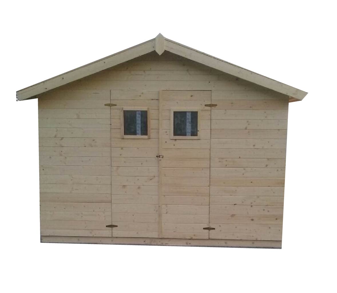 Gartenhaus aus Holz 3,3m x 3,3m, (19mm) mit Fenstern, MADRID – Gerätehaus