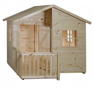 Gartenhäuschen für Kinder - Holz Kinderspielhaus MIA 1,8 x 1,4m, 16mm