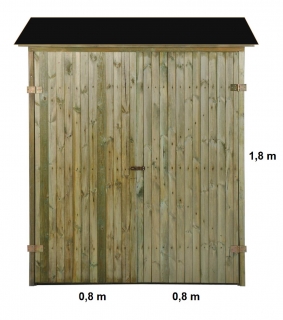 Holzschuppen – Holzlagerhaus, 1,6m x 0,6m x 1,8m Höhe